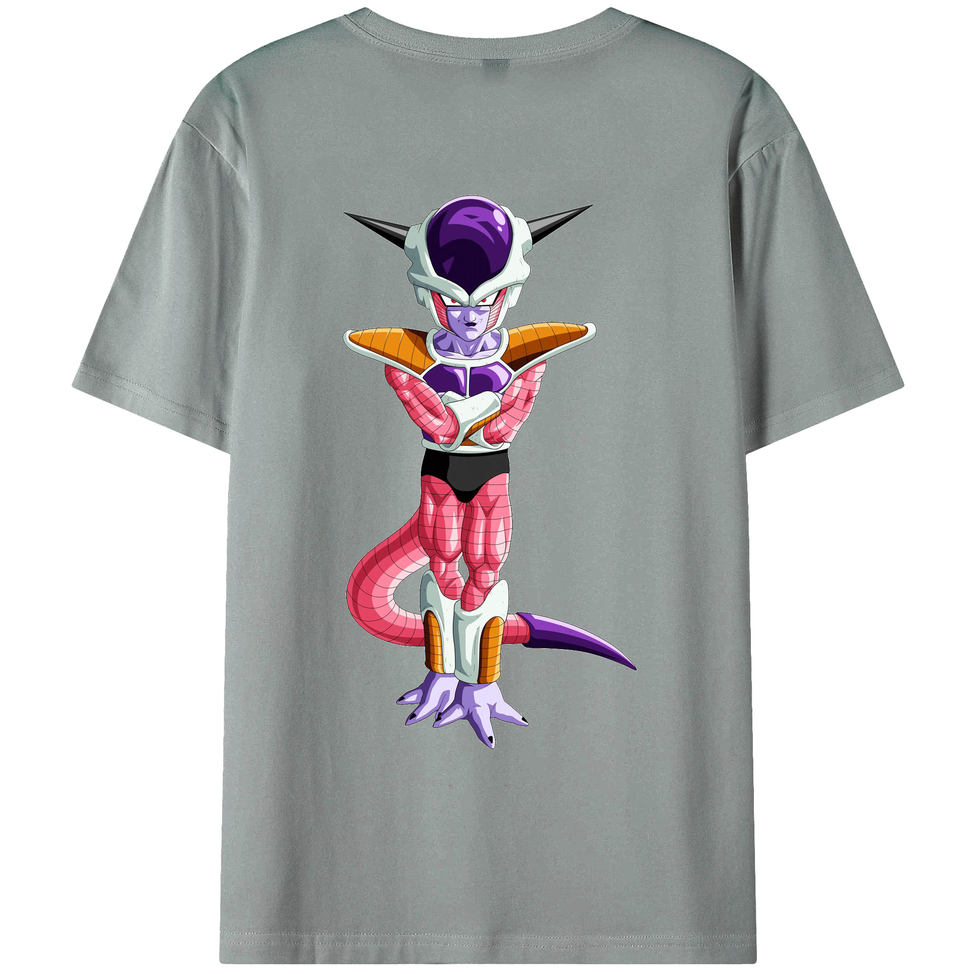 （画像用） ドラゴンボール フリーザ DRAGON BALL Frieza 綿100％ メンズ半袖Tシャツ（バックプリント） 通気性